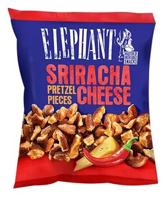 Obrázek produktu pro Alka Elephant Sriracha Cheese Pretzel Pieces horké 125g