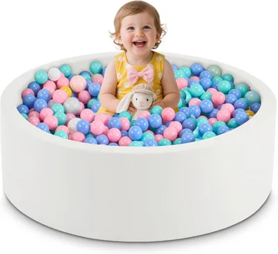 Productafbeelding van Ballenbak 90 x 30 cm, zacht schuim, rond, voor peuters