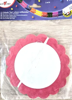 Produktbild von Girlanden "Star" 3 Meter schwer entflammbar von Susy Card Kreppgirlande
