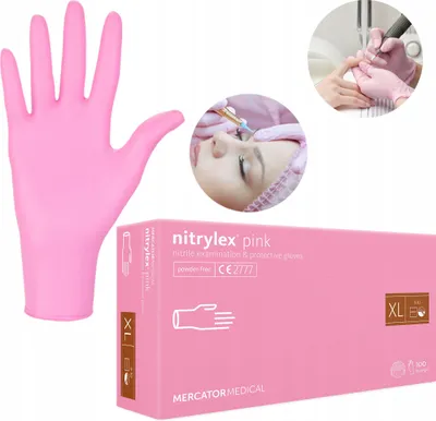 Zdjęcie produktu dla Rękawice Nitrylowe 100 szt. 10-XL Nitrylex Pink