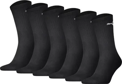 Produktbild von PUMA Uni Sport-Socken, 6er Pack - Sport Crew Lightweigth, Tennissocken, uni Schwarz 43-46