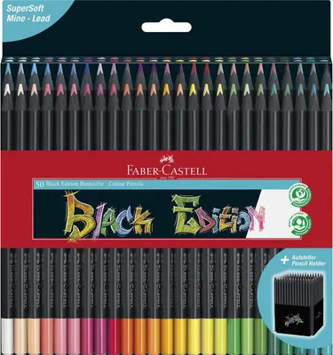 Produktbild von Black Edition Bunstift - 50er Kartonetui. Packung mit 3 Stück