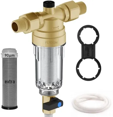 Sediment-Wasserfilter 90 μm Edelstahl, DN15/DN20, 2,5 m³/h