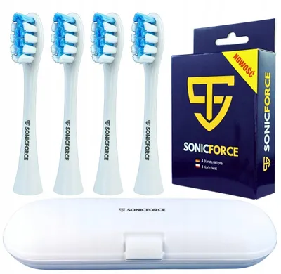 Produktbild von SonicForce Ersatz-Zahnbürstenköpfe weiß für Oclean + Etui