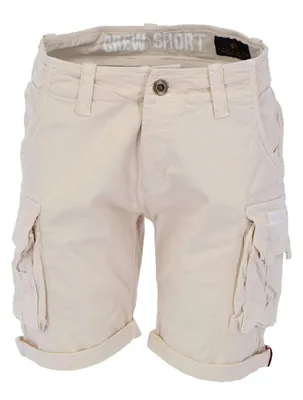 Produktbild von Alpha Industries Crew Herren Shorts, Alpha Industries Farben:Jet Stream White, Kurze Hosen:W33