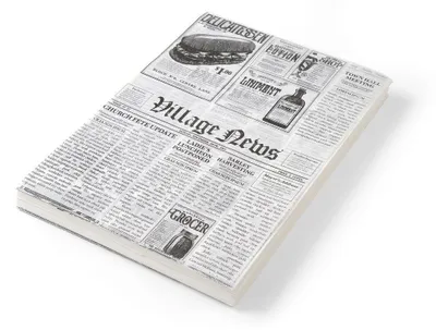 Obrázok produktu pre HENDI Einschlagpapier, fettdicht, Zeitungsdruck, 500 Stk., 250x350mm