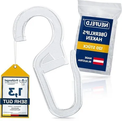 Obrázek produktu pro Háčky na záclony s očkem 10 mm, 120 kusů, univerzální použití
