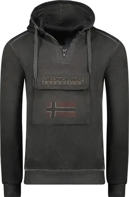 Produktbild von Geographical Norway Herren Bluse Schwarz WU8270H-GNO-BLACK Grösse XL