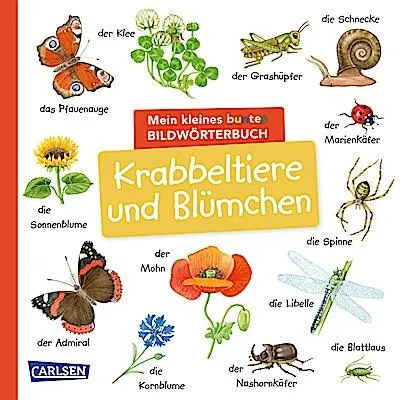 Immagine prodotto di Mein kleines buntes Bildwörterbuch: Krabbeltiere und Blümchen