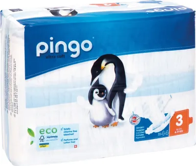 Produktbild von Windeln midi 4-9 kg Pinguin Pingo Swiss 44 St