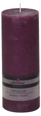 Produktbild von Stumpenkerze "Raureif" Brombeer 200/78 mm