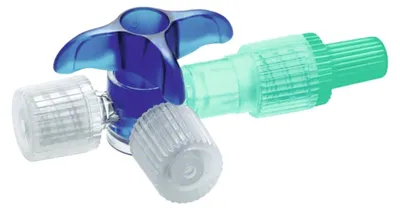 Produktbild von 100x B. Braun Discofix® C Dreiwegehahn, 1 Stück, blau