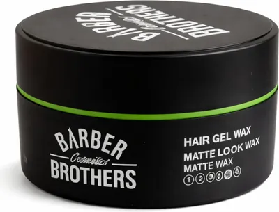 Produktbild von Matte Look Hair Wax 150 ml – Extra starker Halt Haarwachs Matt Barber Brothers Cosmetics 1 Stück