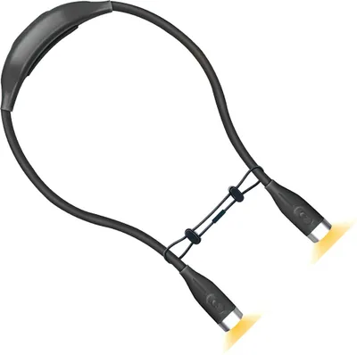 Produktbild von LED-Halslampe für Nachtlauf, Lesen und Outdoor-Aktivitäten, dimmbar, 3 Lichtmodi, USB Typ-C, Schwarz
