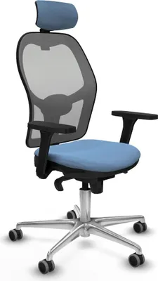 Image de Chaise de bureau avec appui-tête Piqueras y Crespo 3D086G2 Bleu ciel