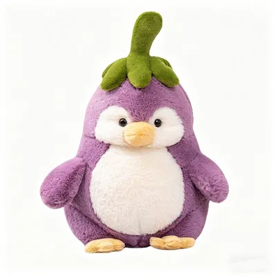 Produktbild von Plüsch Pinguin 65 cm Lila – Kuscheltier weich für Kinder & Deko