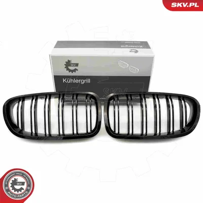 Produktbild von ESEN SKV 66SKV183 Kühlergrill Frontgrill für BMW 5 Touring (F11) Schwarz Glänzend