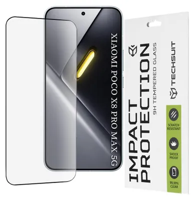 Obrázek produktu pro Techsuit - 111D Full Cover Full Glue ochranné sklo pro Xiaomi Poco X8 Pro Max - černé