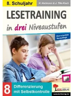 Produktbild von Lesetraining in drei Niveaustufen / Klasse 8