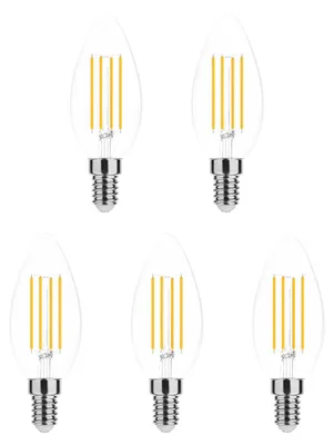 Produktbild von Modee E14 LED Filamentlampe 7W 806lm 4000K Neutralweiß Dimmbar 5 Stück