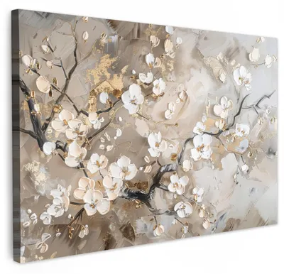Zdjęcie produktu dla Elzusha - Obraz na płótnie, 120x80 cm, z motywem h kwiatów