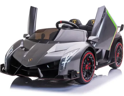 Produktbild von Elektrisches Kinderauto Lamborghini Veneno, 2 Sitzplätze, 12V, Metallic-Grau