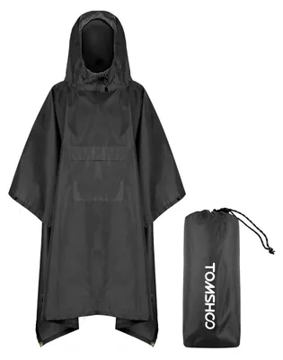 Produktbild von Regenponcho – Wasserdicht – 3-in-1 – Uni – Für Erwachsene