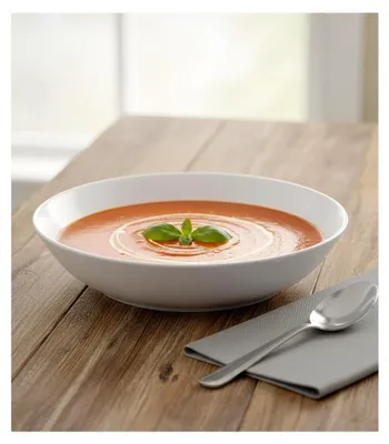 Produktbild von Suppenteller 8er Set Tiefteller Salatteller - Porzellan - Weiß - Ø 20 cm