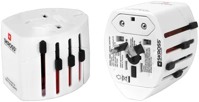 Immagine prodotto di SKROSS 71004 World Adapter Evo, bianco - adatto a tutti i dispositivi non ancora scoperti (2 pin)