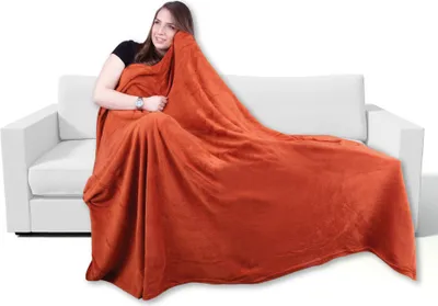Obrázek produktu pro Plyšová deka z mikrovlákna, barva: terakota, rozměry: 80x120 cm