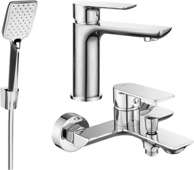 Produktbild von Mexen Alfa R62 Badewannenset, Chrom - 745703R62-00