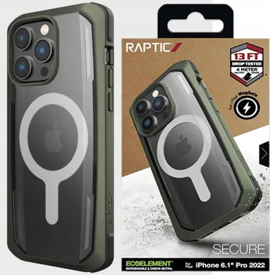 Immagine prodotto di Raptic X-Doria Custodia sicura per Iphone 14 Pro Z Magsafe Pancerny Pokrowiec Zielony