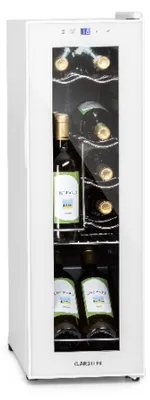 Image de Klarstein Cave a Vin, Caves à Vin de Conservation de 32L, Porte en Verre, Cave a Vins à Zone Unique, Bar Int/Ext, Frigo Vin, Armoire a Vin, Cave a Vin de Vieillissement, Cave à Vin 12 Bouteilles