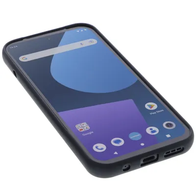 Produktbild von foto-kontor Hülle kompatibel mit Fairphone 5 Schutzhülle schwarz Tasche Gummi TPU Handy Schutz Handytasche Handyhülle Smartphone Case Kantenschutz Eckenschutz