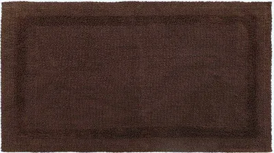 Produktbild von HOMESCAPES Badematte braun 50x80 cm aus 100% Baumwolle