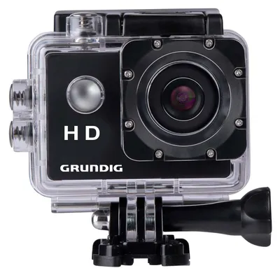 Produktbild von Grundig Action Cam 720P Wasserdichte Action Kamera - Unterwasserkamera - Bildschirm & Kamera Zubehör - Schwarz
