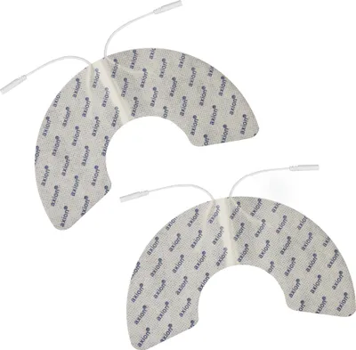 Produktbild von axion® Elektrodenpads passend zu Prorelax, Promed, axion - Knieelektrode, 2mm Steckanschluss, 2 St., selbstklebende TENS EMS Elektroden