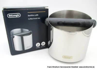Produktbild von De'Longhi DLSC072 Knock Box Edelstahl 128mm rutschfest