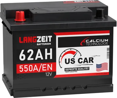 Produktbild von US Autobatterie 62Ah 12V USA Batterie US Car Batterie 65Ah 60Ah Starterbatterie