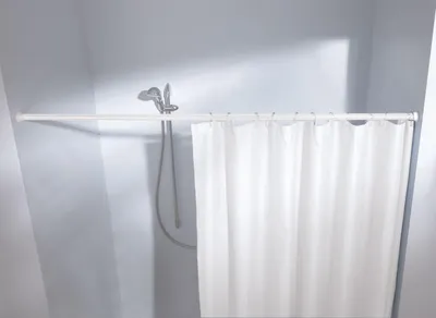 Produktbild von Kleine Wolke Federstange für Duschvorhänge 130 - 250 cm / Ø 2,5 cm / weiß