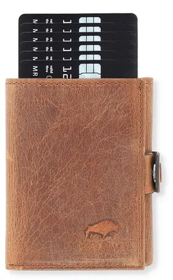 Produktbild von Solo Pelle mit Münzfach [12 Karten] Slimwallet Riva [RFID-Schutz] Kartenetui