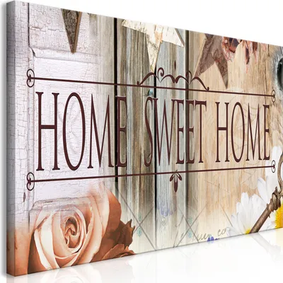 Produktbild von Wandbild Mega XXXL Home 250x125 cm Einteiliger XXL-Format Kunstdruck zur Selbstmontage Leinwandbilder moderne Bilder DIY Wanddekoration Wohnung Deko Haus Abstrakt Holz f-A-0241-ak-e