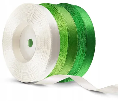 Produktbild von Netuno Satintape Set 12mm 3 Stk. Geschenkband Grün
