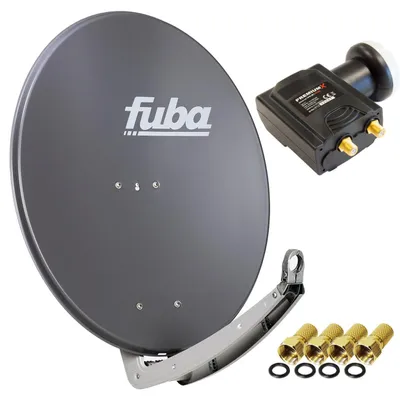Produktbild von Fuba daa 780 Satellitenantenne Aluminium in Anthrazit HDTV 3D 4KPremiumX DELUXE Twin LNB Sat