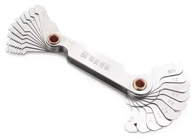 Image de Jauge de filetage, mesure précise, conception durable, pas métrique de 60 degrés