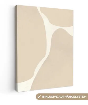 Obrázek produktu pro OneMillionCanvasses® - Obrazy na plátně - abstraktní - béžová - moderní umění, nástěnné umění, nástěnné dekorace obrazy obývací pokoj, 60x80cm