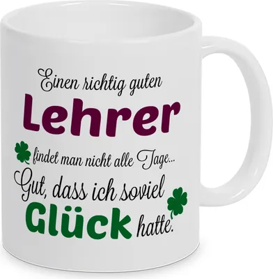 Produktbild von TassenKing Tasse - Einen richtig guten Lehrer - Danke sagen auf eine besondere Art. Tasse mit Spruch Kaffee Becher Geschenk Firma Job Arbeit Beste Lehrer