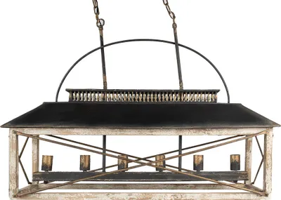 Produktbild von Clayre & Eef Hängelampe 99x30x70 cm Schwarz Braun Eisen