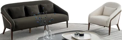 Produktbild von Luxus Wohnzimmer Set Sofa Sessel Modernen Design 3+1 Sitzer Möbel Neu