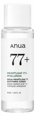 Produktbild von Anua - Mini Heartleaf 77+ Hyaluron Beruhigendes Gesichtswasser, 40 ml
